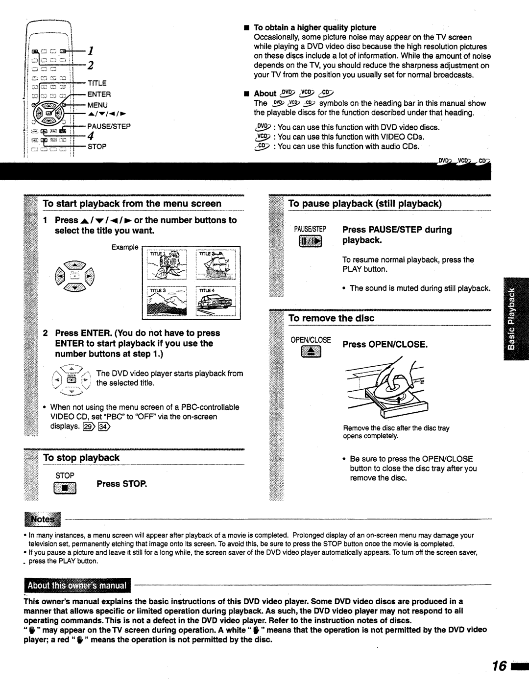 Magnavox DVD815 manual 