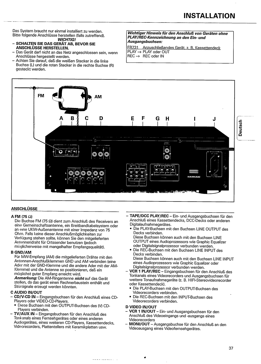 Magnavox FR 731 manual 