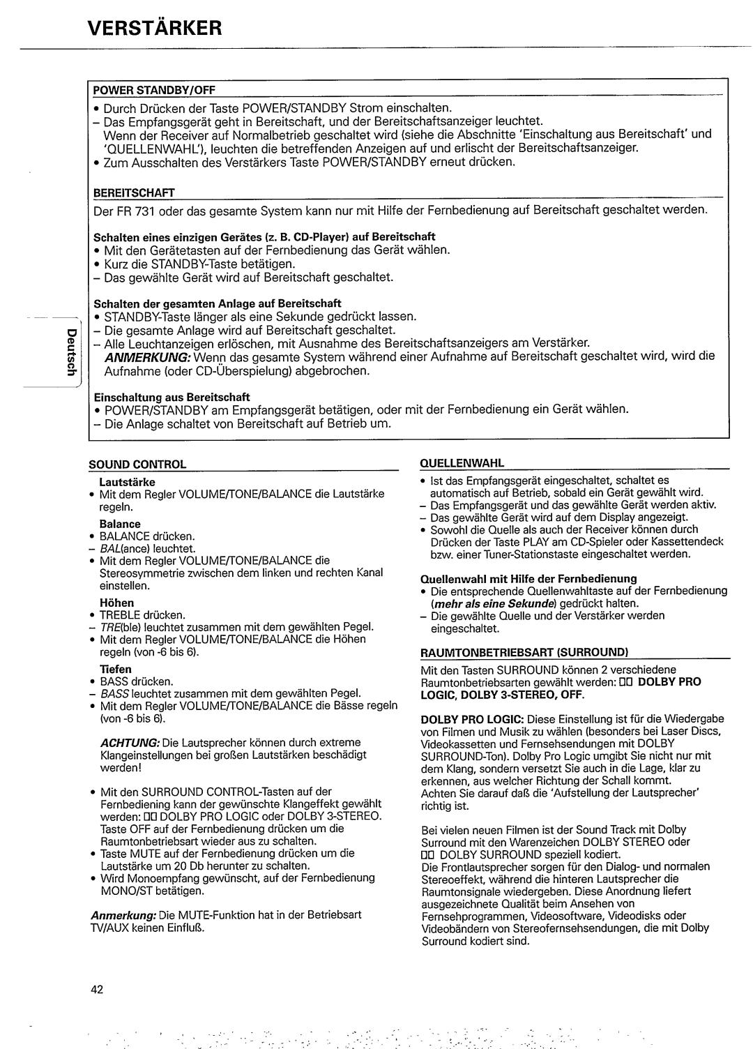 Magnavox FR 731 manual 