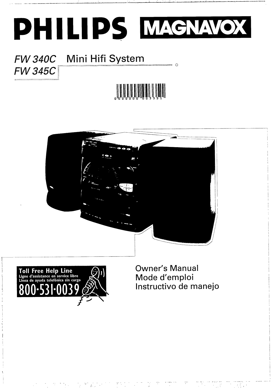 Magnavox FW 345C manual 