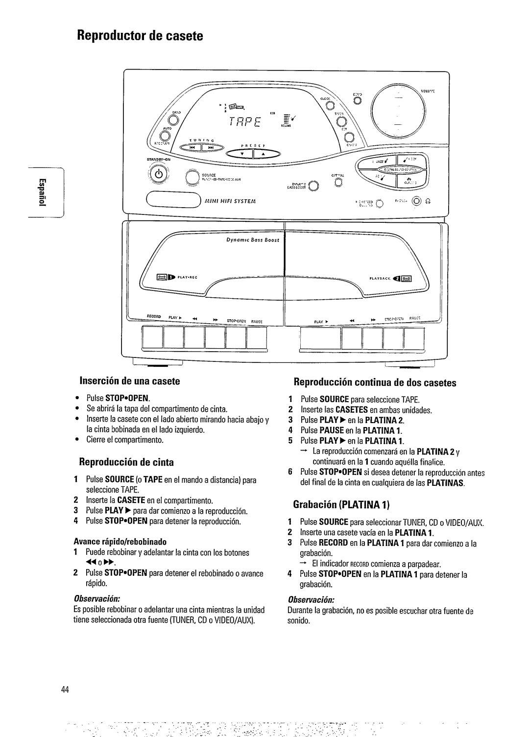 Magnavox FW 345C manual 