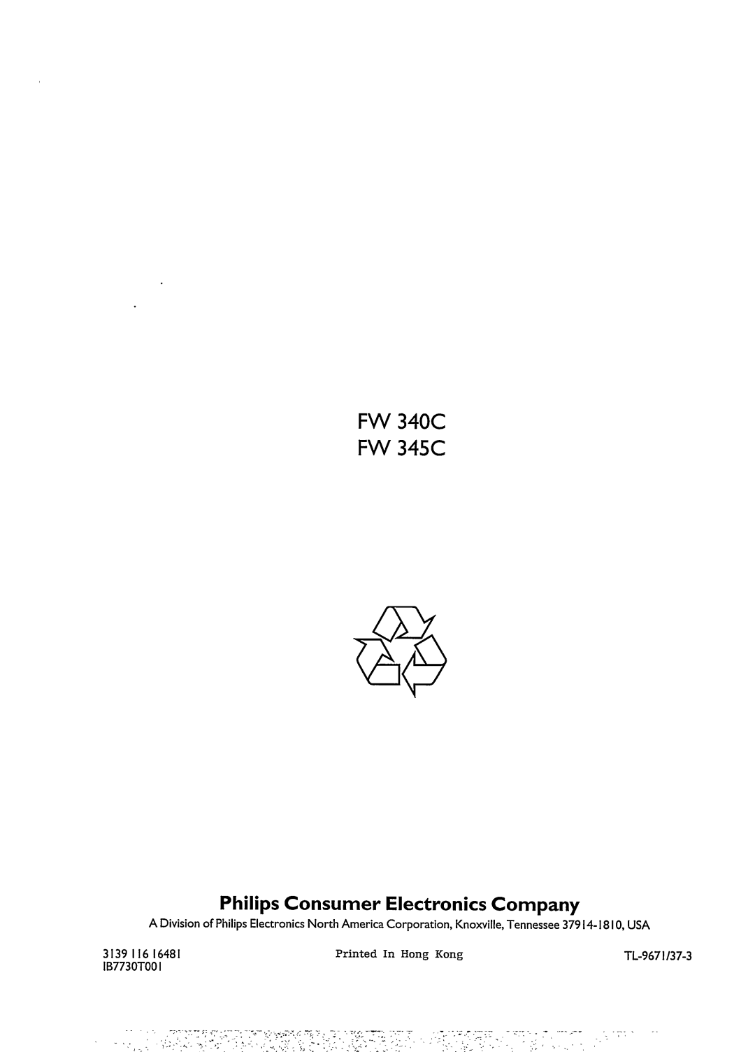 Magnavox FW 345C manual 