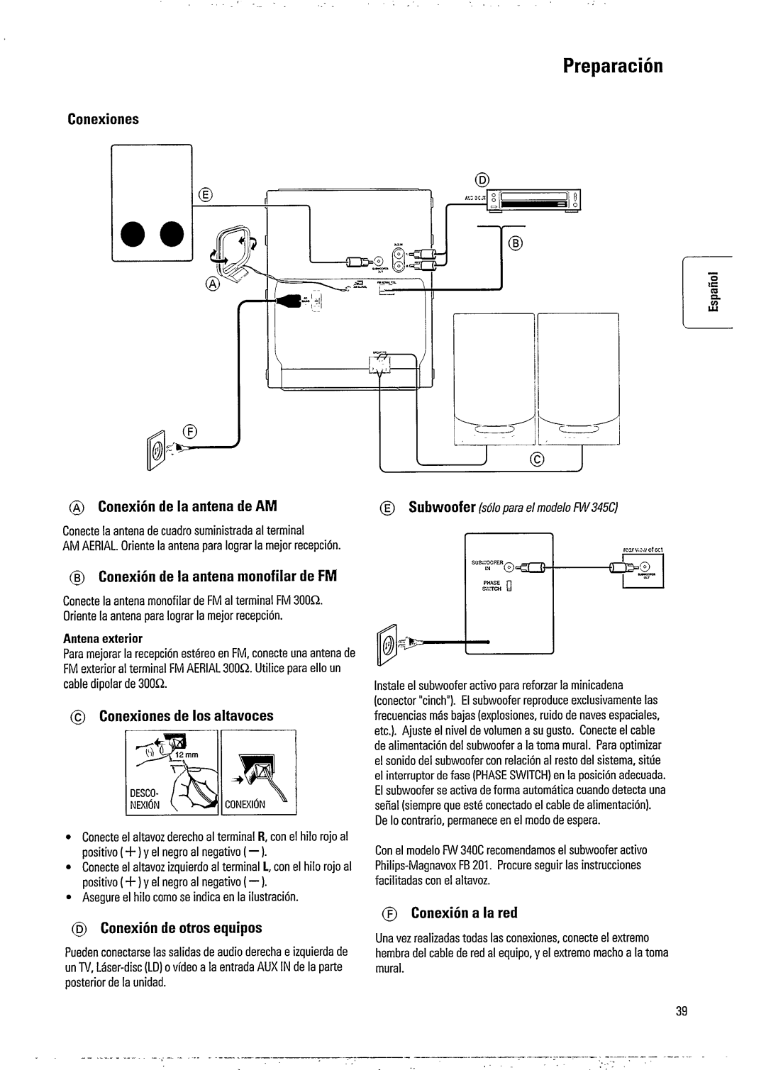 Magnavox FW 345C manual 