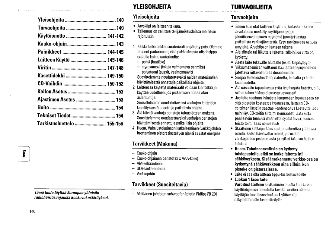 Magnavox FW 355C manual 