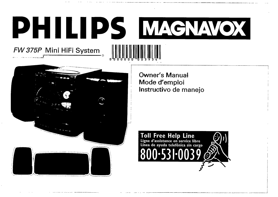 Magnavox FW 375P manual 