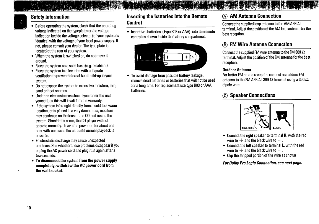 Magnavox FW 375P manual 