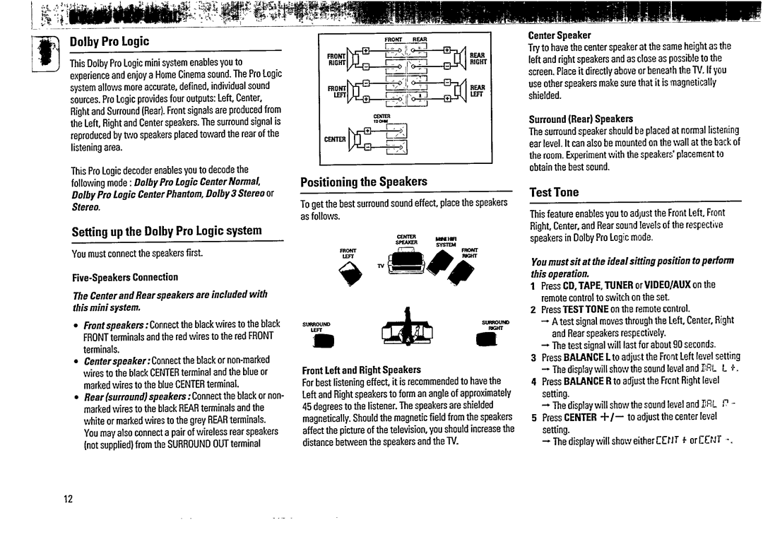 Magnavox FW 375P manual 