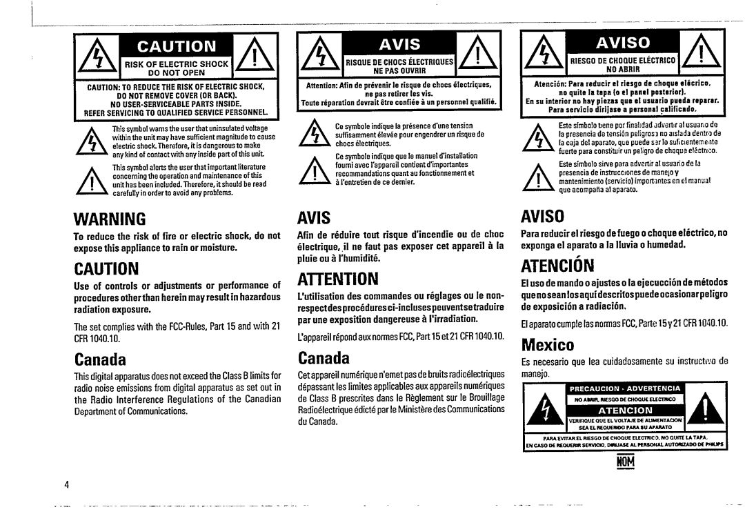 Magnavox FW 375P manual 