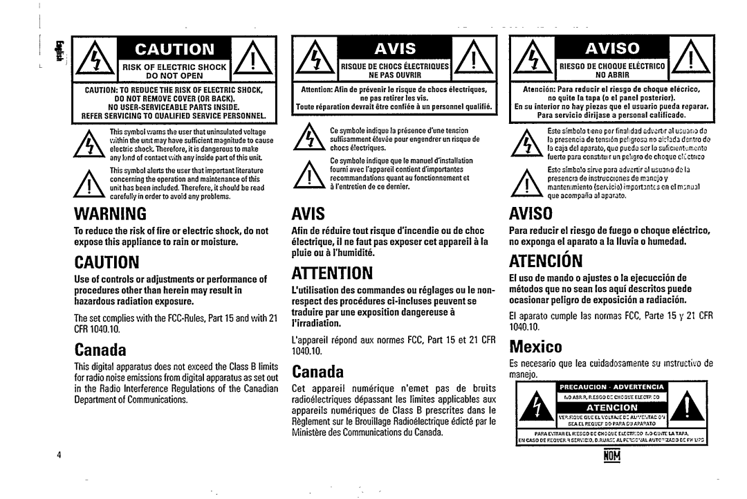 Magnavox FW 520C manual 