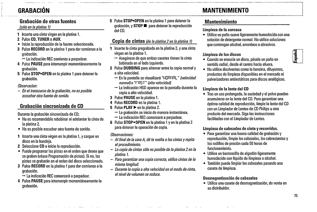 Magnavox FW 520C manual 