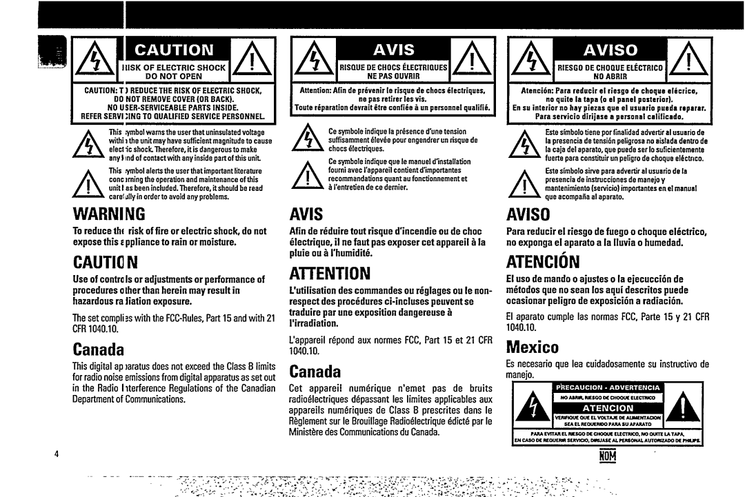 Magnavox FW 754P manual 