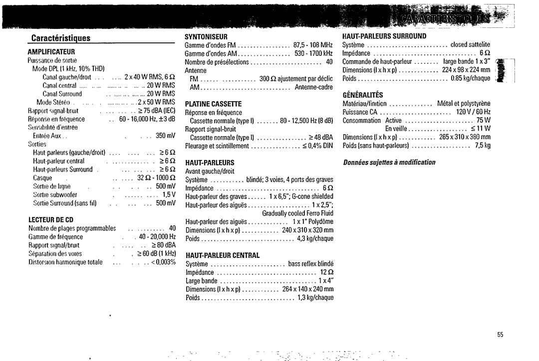 Magnavox FW 754P manual 