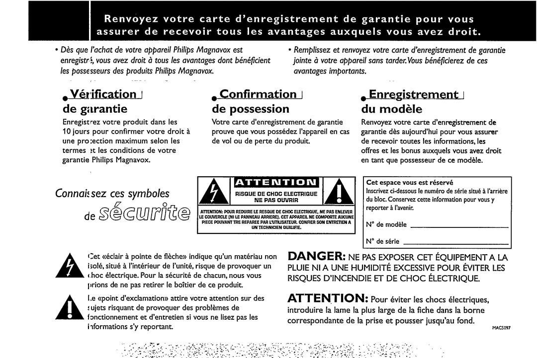 Magnavox FW 754P manual 