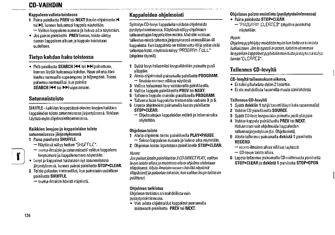 Magnavox FW315C manual 