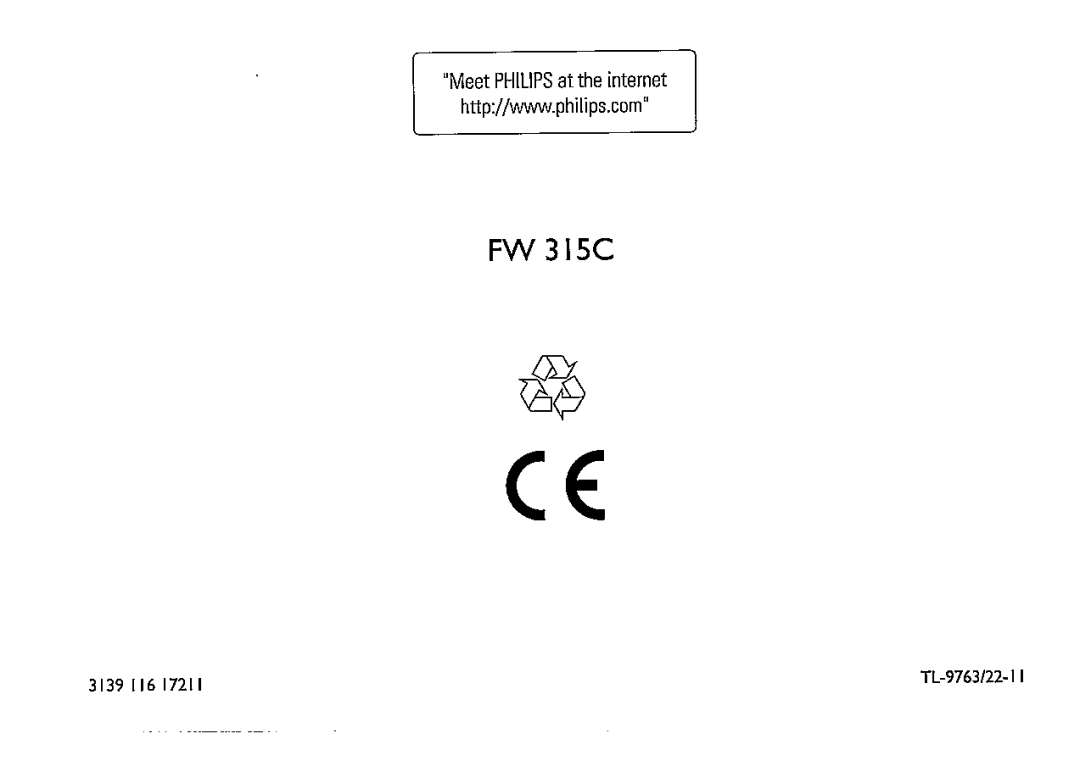 Magnavox FW315C manual 