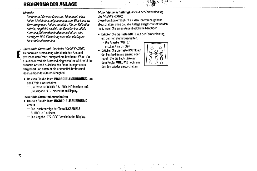 Magnavox FW316C, FW 340C manual 