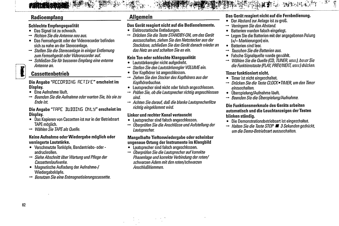 Magnavox FW316C, FW 340C manual 