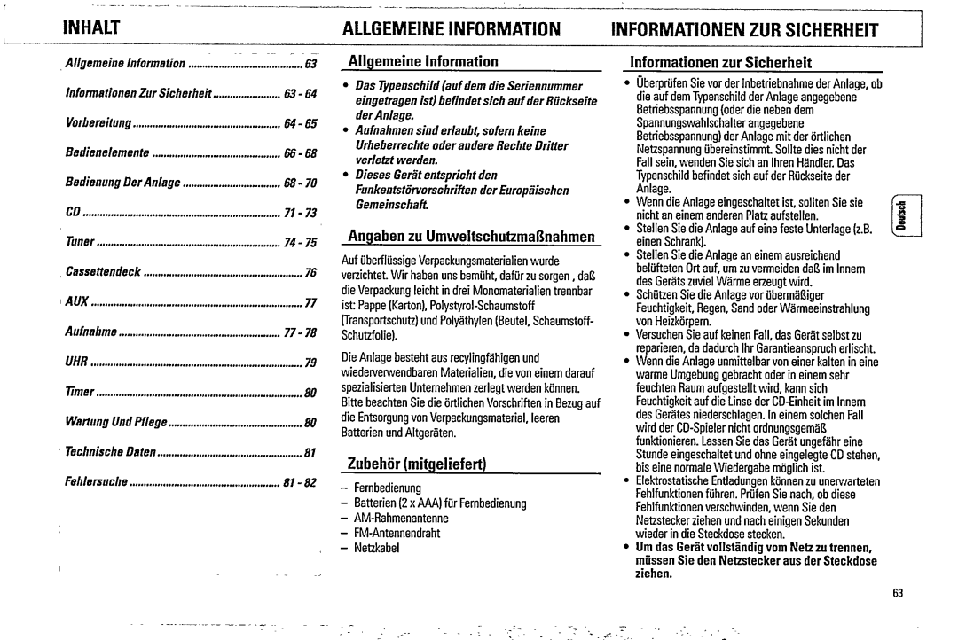 Magnavox FW 340C, FW316C manual 