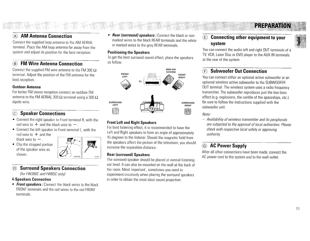 Magnavox FW65C, FW386C manual 