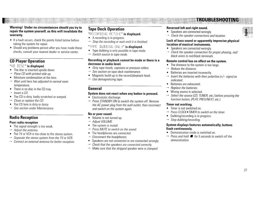 Magnavox FW65C, FW386C manual 