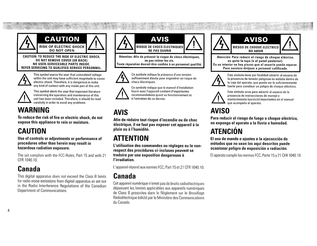 Magnavox FW386C, FW65C manual 