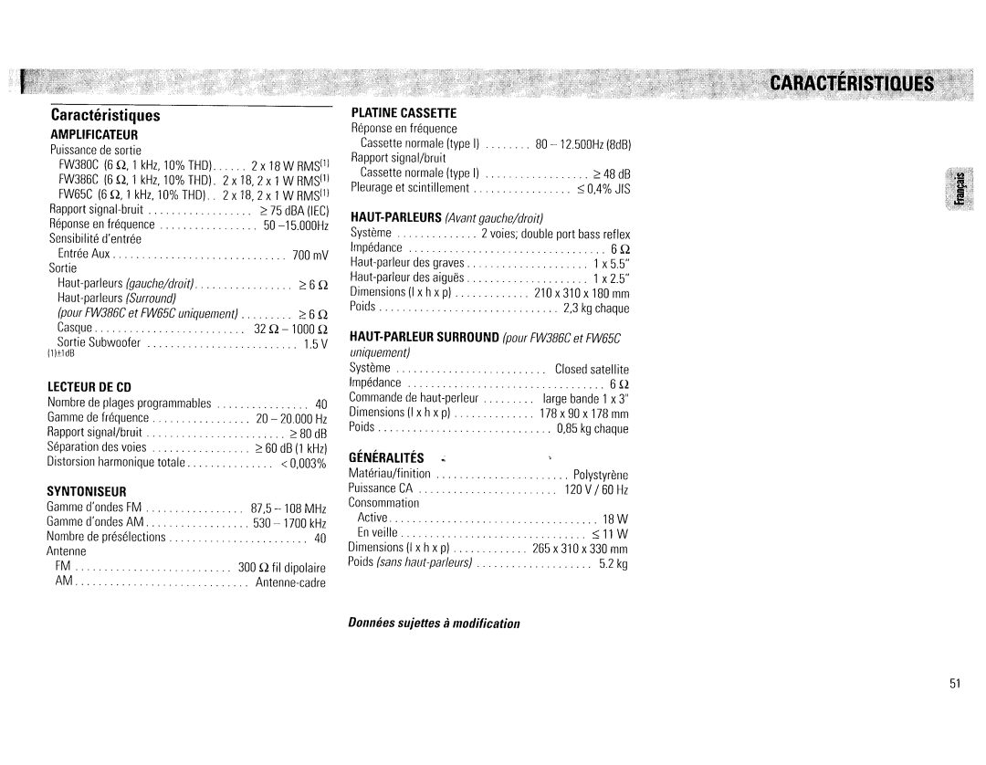 Magnavox FW65C, FW386C manual 