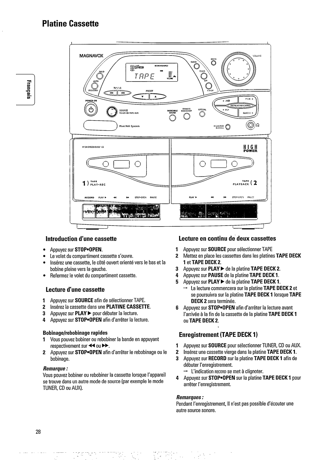 Magnavox FW391C, FW392C manual 