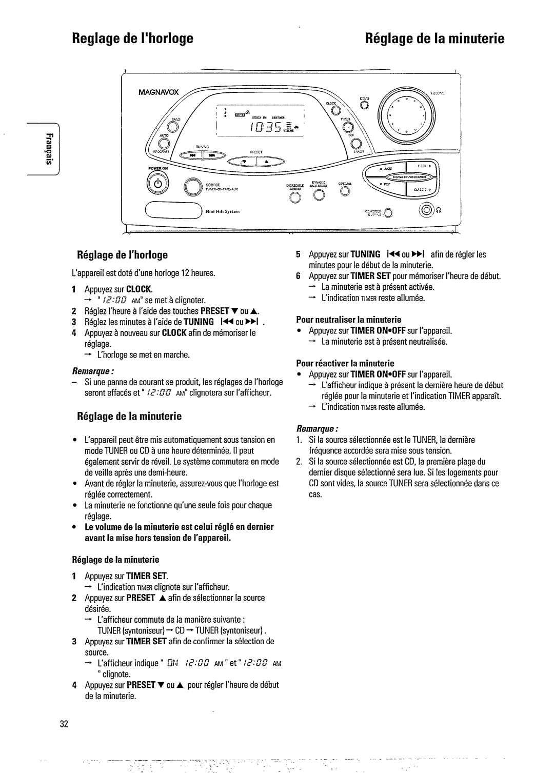 Magnavox FW391C, FW392C manual 