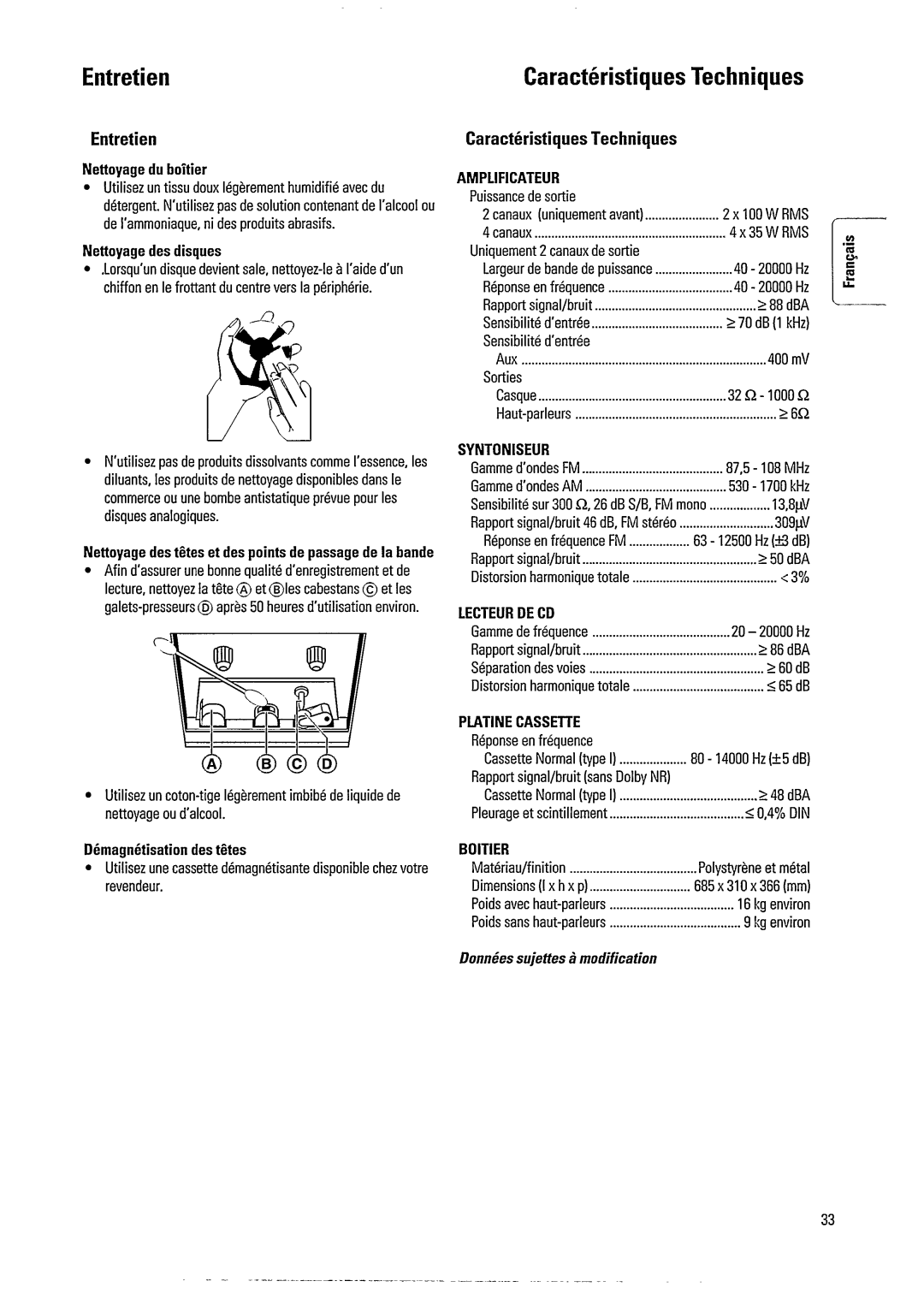 Magnavox FW392C, FW391C manual 