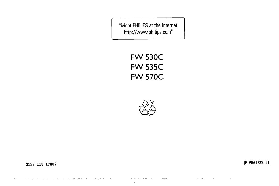 Magnavox FW570C, FW535C, FW530C manual 