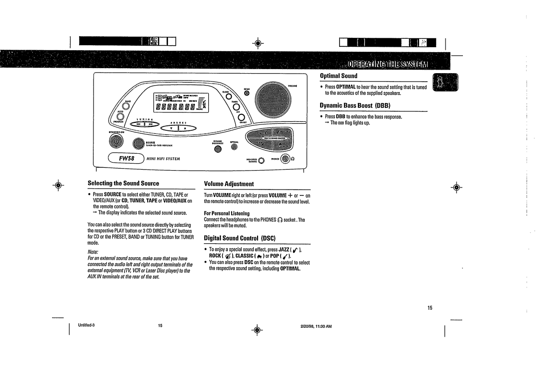 Magnavox FW58 manual 