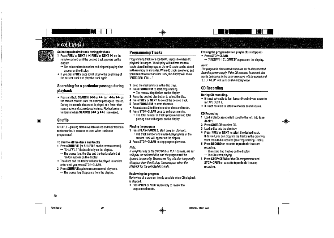 Magnavox FW58 manual 