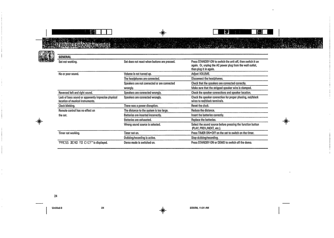 Magnavox FW58 manual 