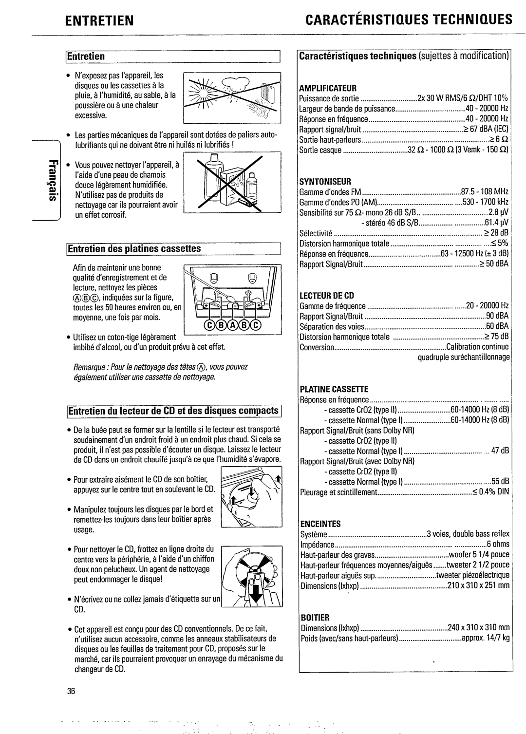 Magnavox FW620C manual 