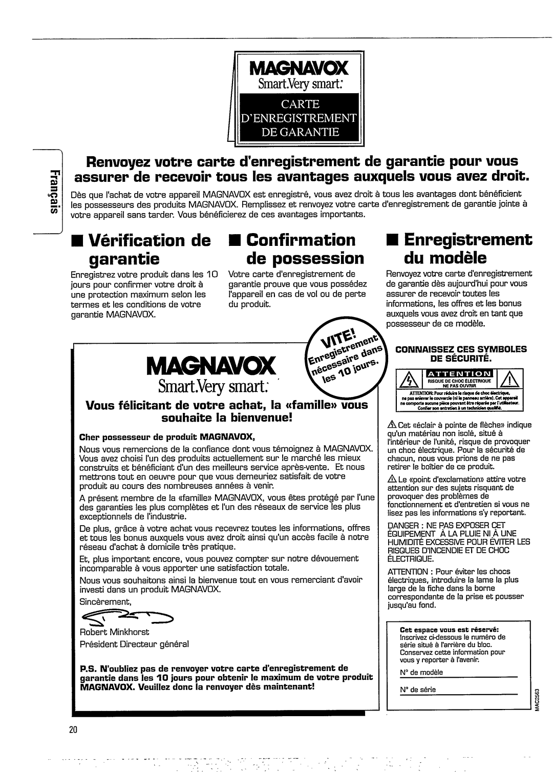 Magnavox FW620C manual 