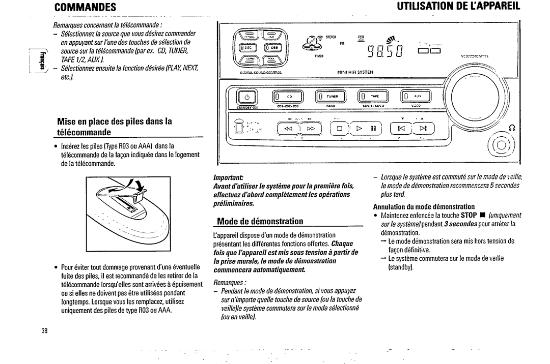 Magnavox FW62C manual 