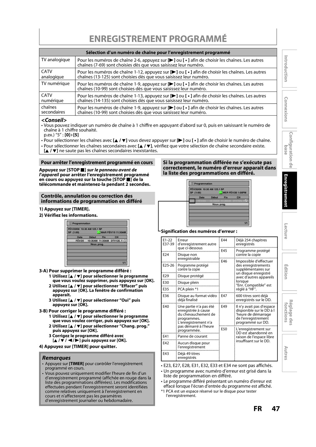 Magnavox H2160MW9 owner manual Conseil 