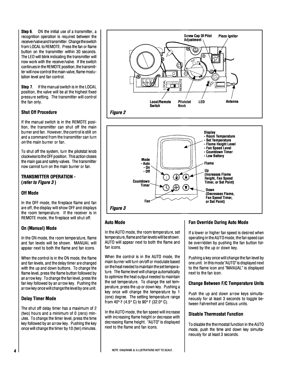 Magnavox LSS-40CP manual Shut Off Procedure, Off Mode, Figure, On Manual Mode, Delay Timer Mode, Auto Mode 