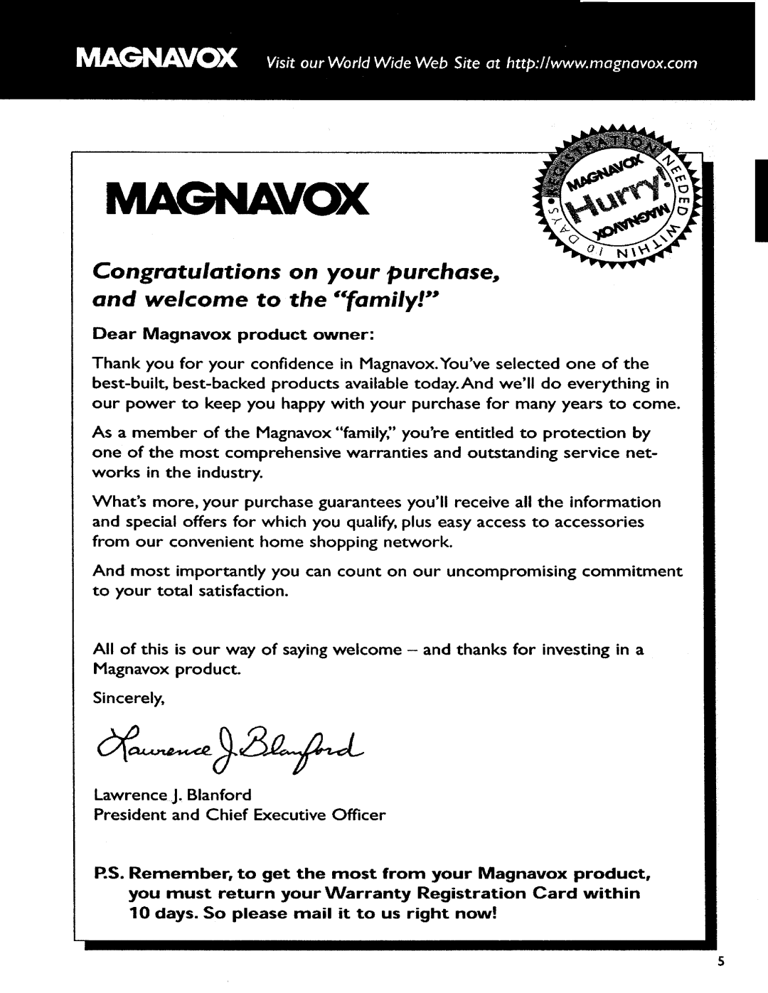 Magnavox MAS-100 manual 