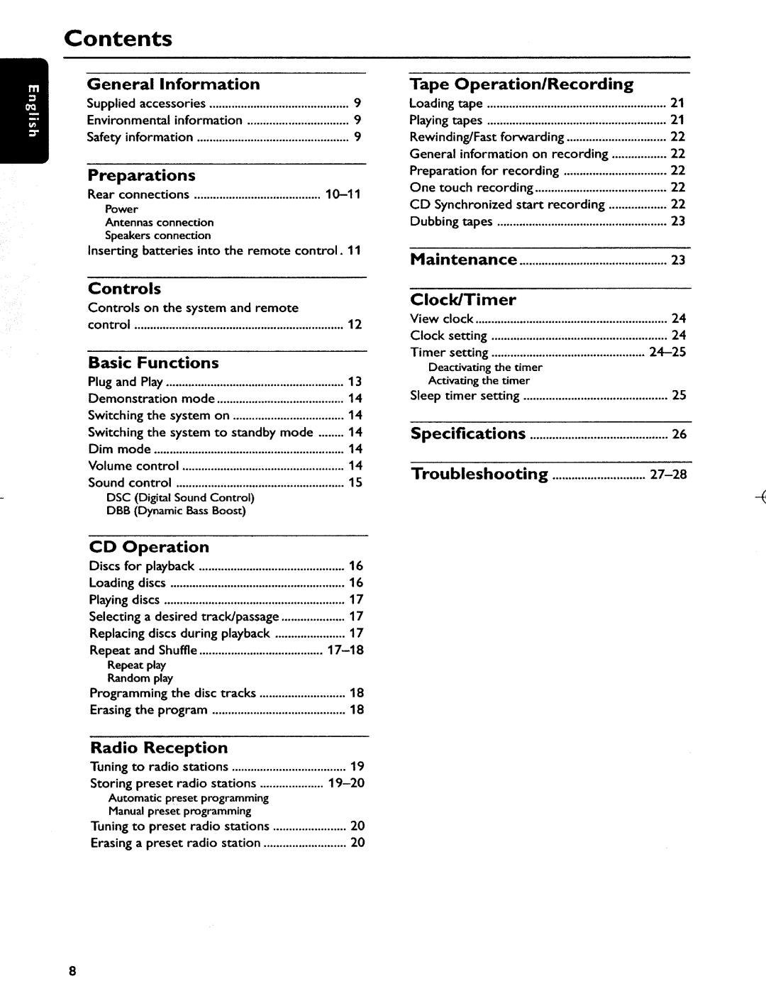 Magnavox MAS-100 manual 