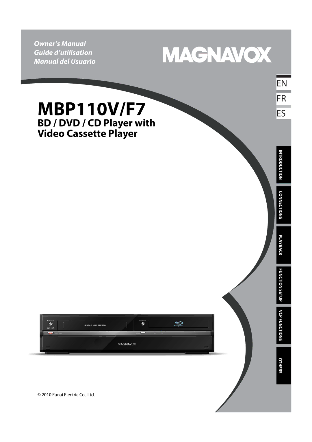 Magnavox MBP110V/F7 owner manual 