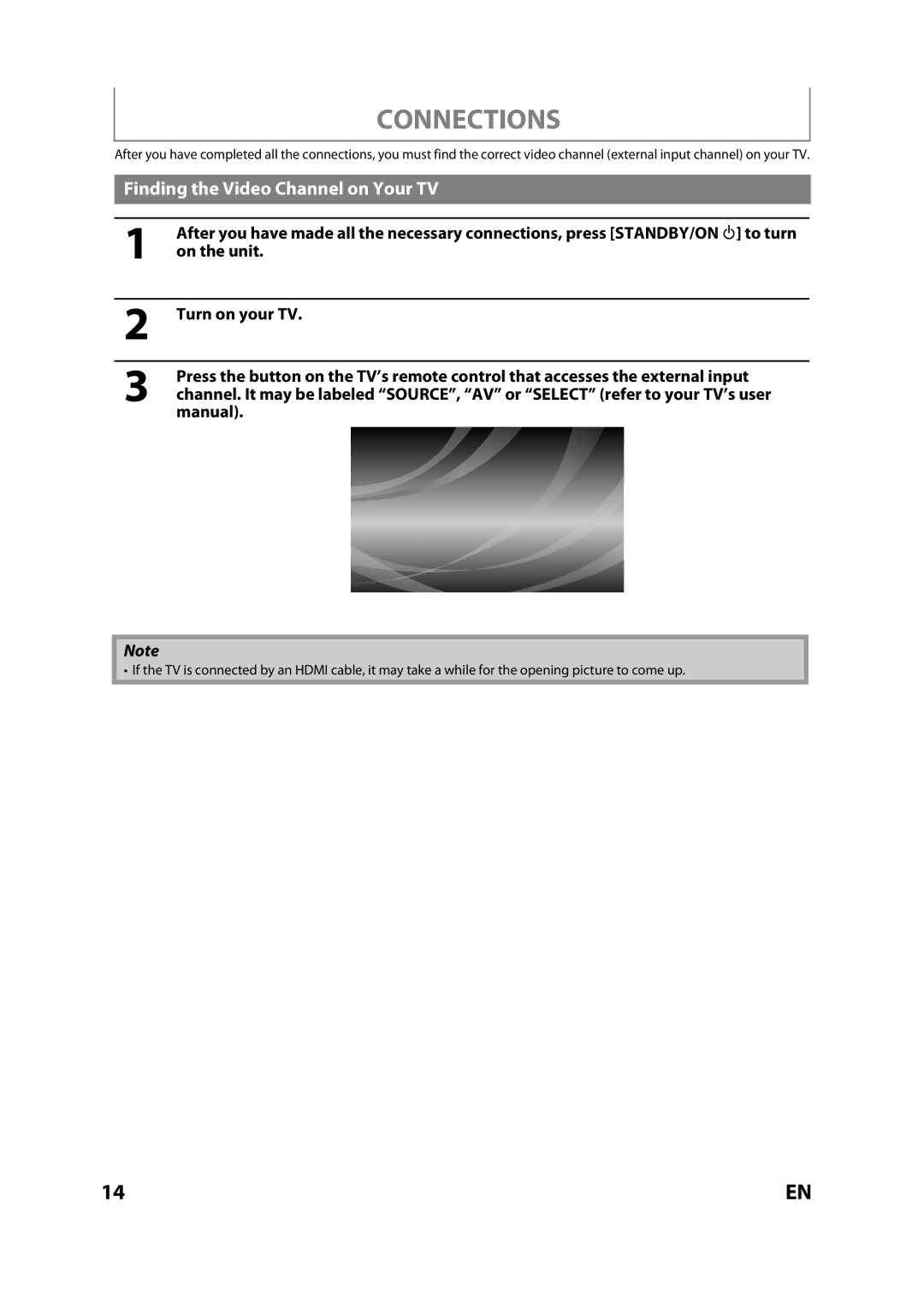 Magnavox MBP110V/F7 owner manual Finding the Video Channel on Your TV 