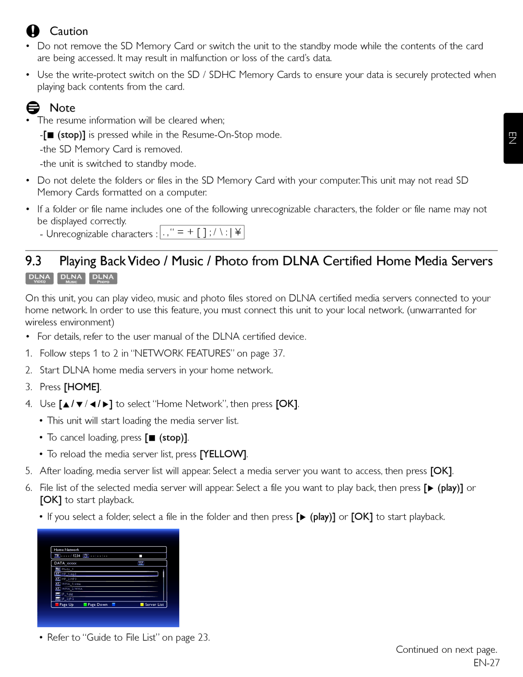 Magnavox MBP5220F owner manual Refer to Guide to File List on 