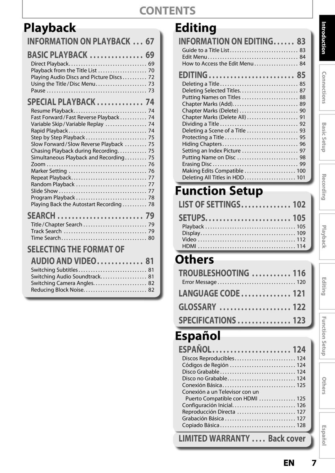 Magnavox MDR535H, MDR533H, MDR537H owner manual Contents 