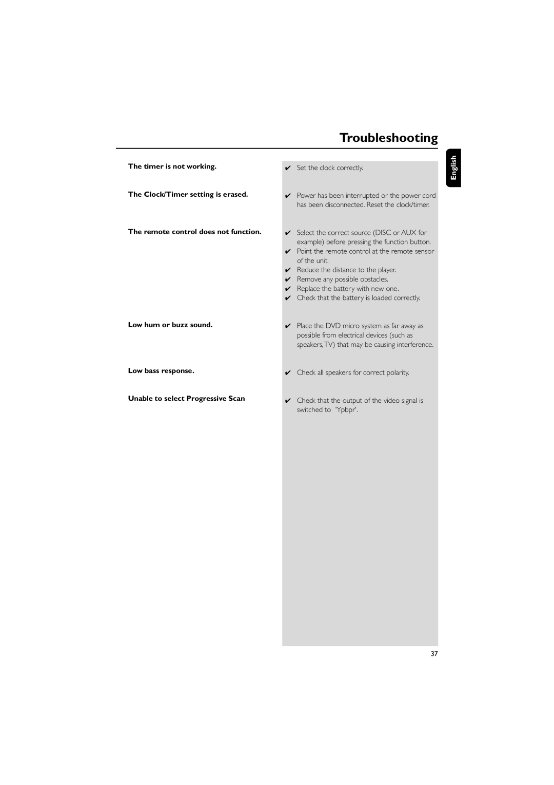 Magnavox MME239 owner manual Set the clock correctly 