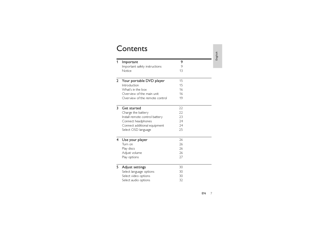 Magnavox MPD8710 manual Contents 