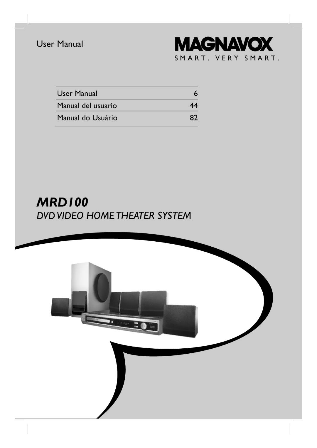 Magnavox MRD100 user manual Manual del usuario Manual do Usuário 