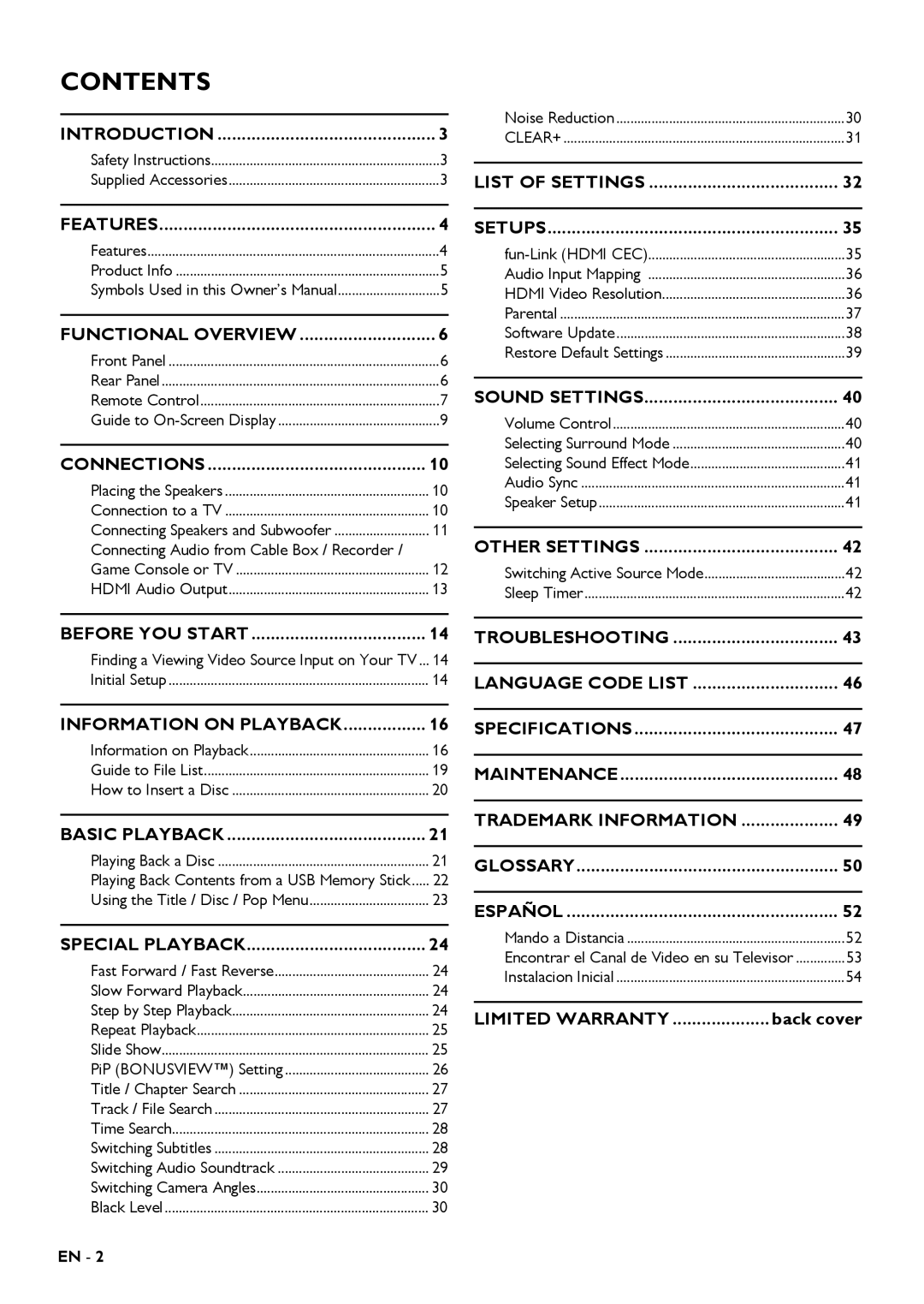 Magnavox MRD430B owner manual Contents 