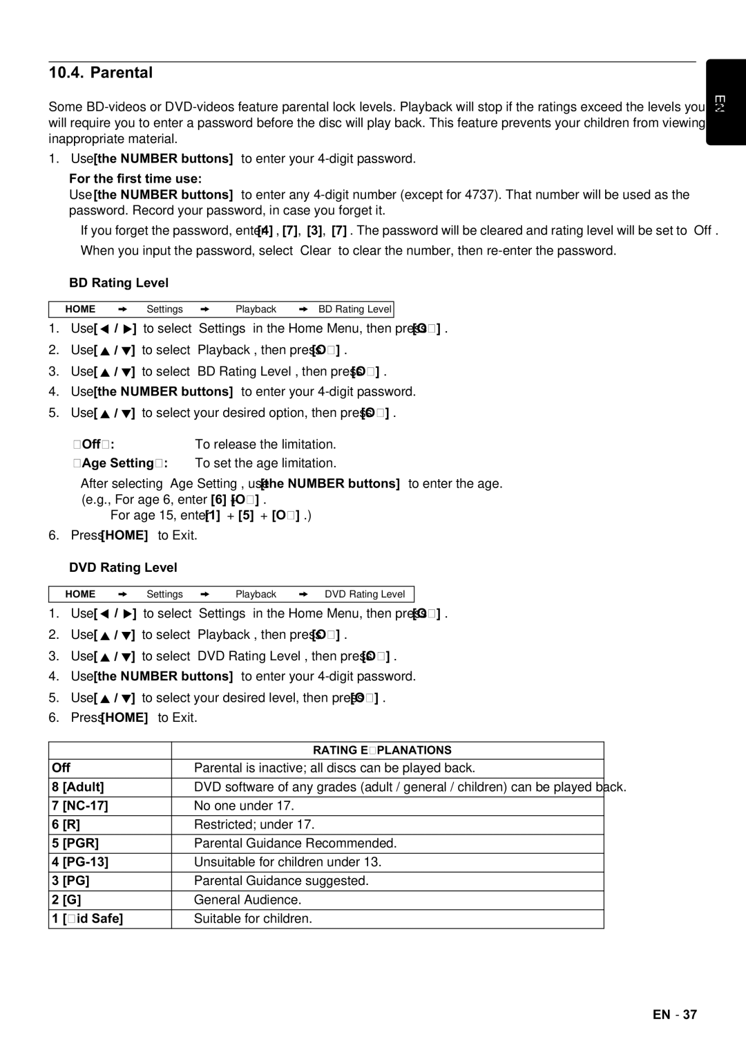 Magnavox MRD430B owner manual Parental, Pgr 