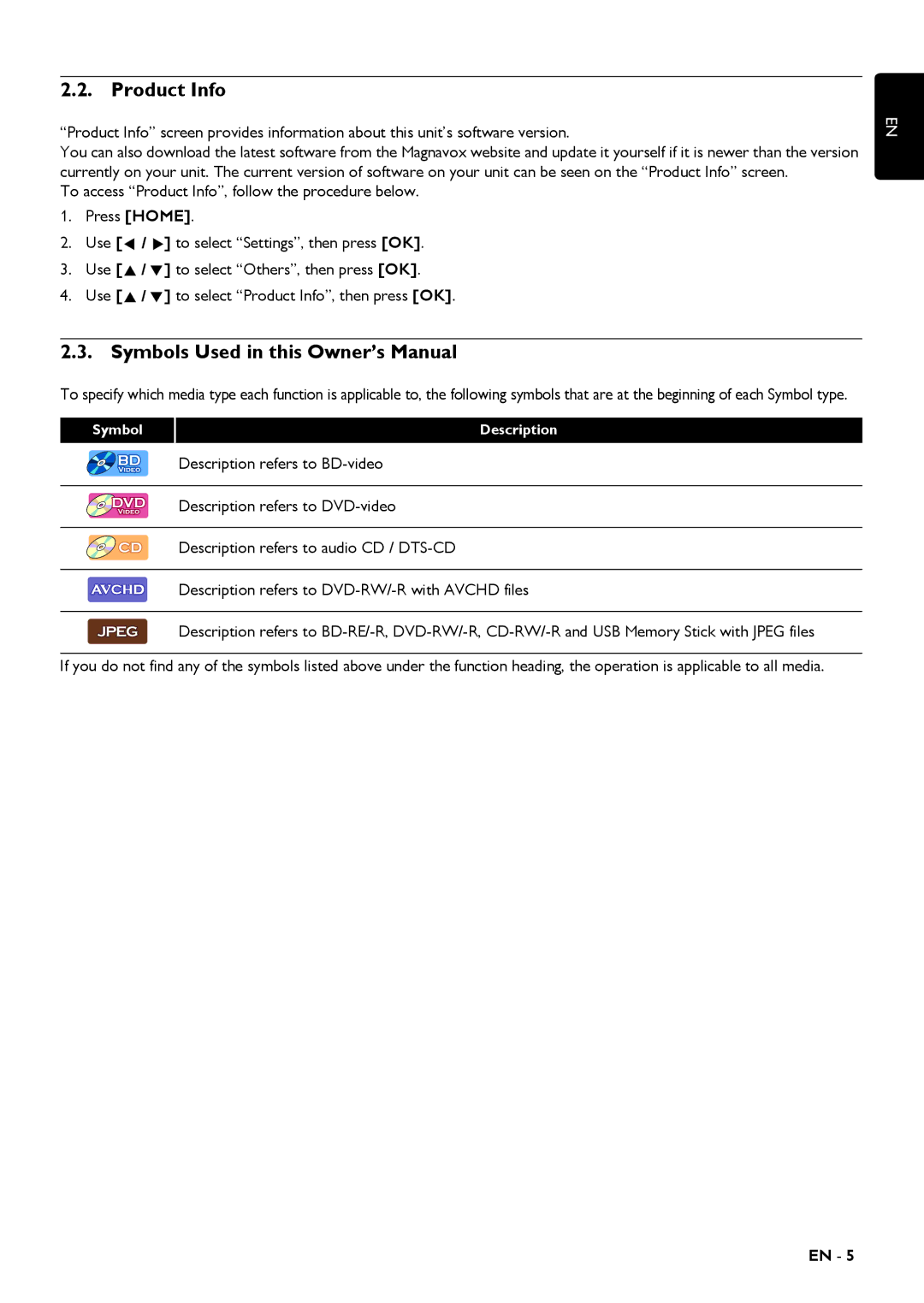 Magnavox MRD430B owner manual Product Info 